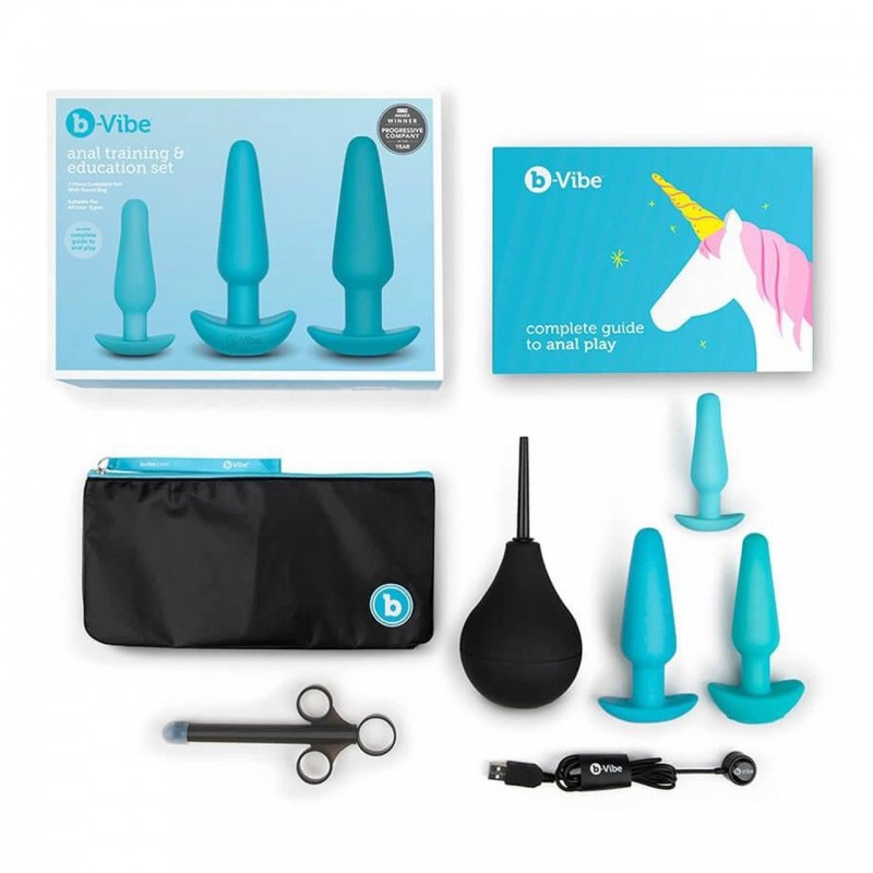 B-Vibe Anal Training and Education Set - Teal